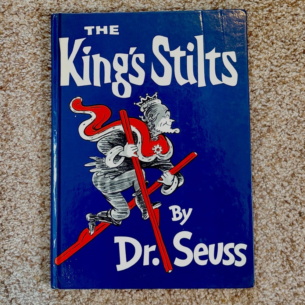 Vintage Dr. Seuss The King's Stilts Book 1967 Hardcover Random House OOP RARE